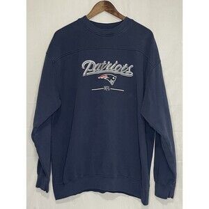 Vintage NFL New England Patriot Football Crewneck Pullover Sweatshirt Mens